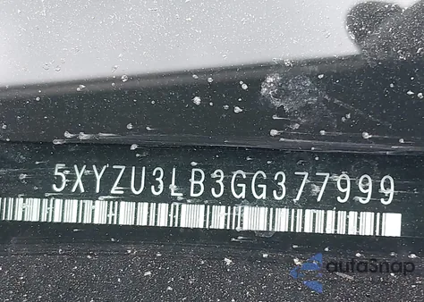 2016 Hyundai Santa Fe Sport 2.4L from USA, damaged, VIN 5XYZU3LB3GG377999